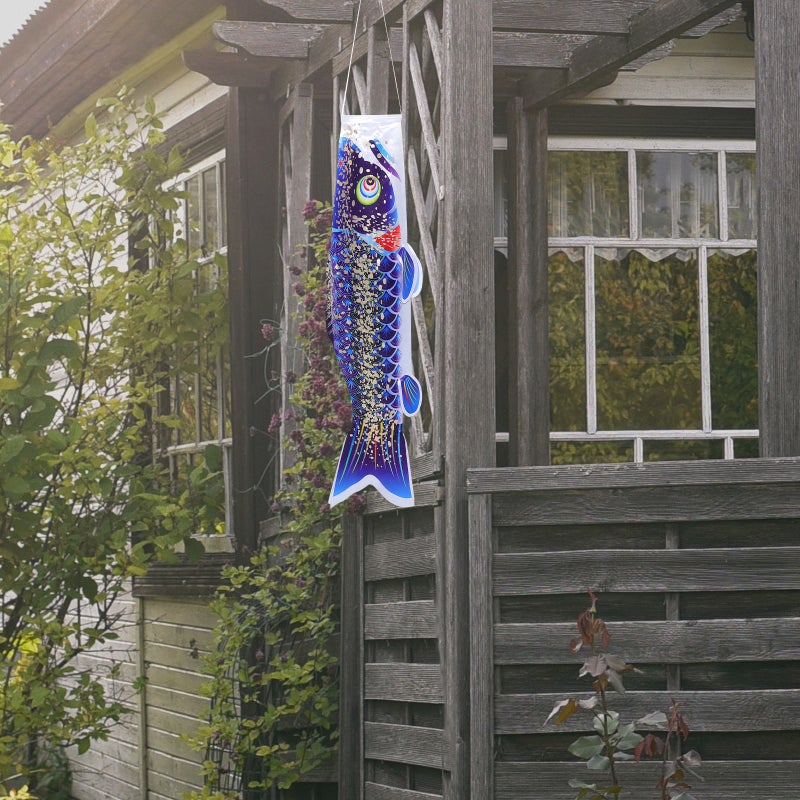Japanese Style Windsock Fish Shaped Windsock Flag Outdoor Yard Hanging Decoration - Image 4