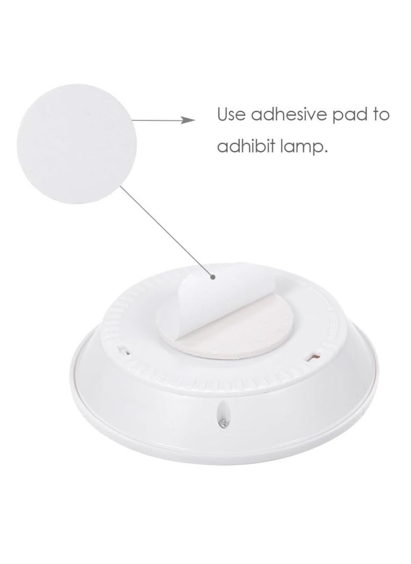 JAJEEK 4.5V 1W COB LED Puck Light 6 Pack with Remote Controller – Adjustable Brightness, Wireless Dimmable Touch Sensor Control, Battery-Powered Under Cabinet Wall Lighting - Image 5