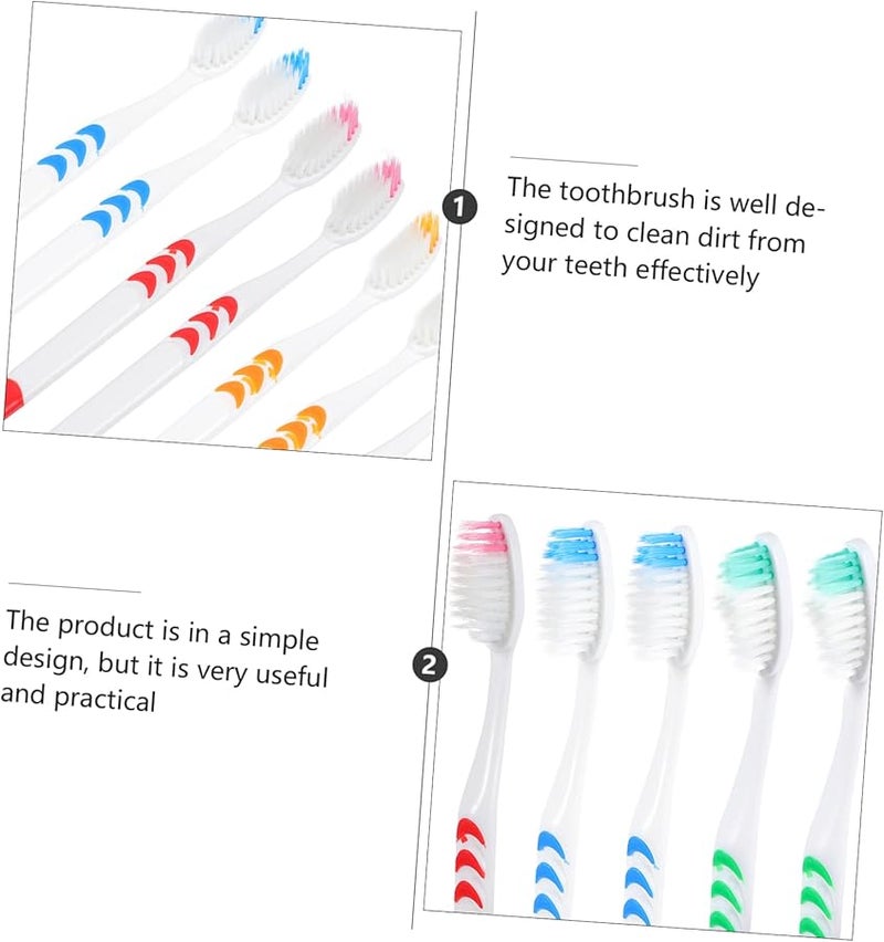 30 Pack Disposable Travel Toothbrush Soft Bristles Portable Oral Care For Home School Gym - Image 5