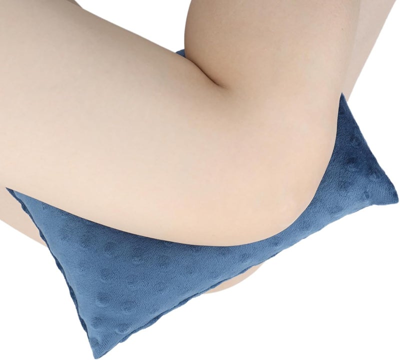 HapiPoppy Soft Knee Pillow Leg Pillows 11" x 7.8" Small Hip Support Pillows Between Legs for Side Sleepers Sciatica Joints Pain Relief Machine Washable Post Surgery Cushion Gifts, Minky Dot Blue - Image 3