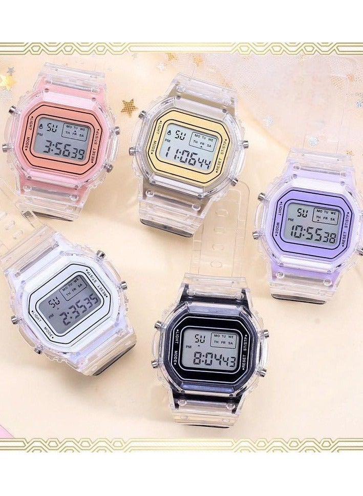 5Pcs Kids Water Resistant Digital Watch - Image 1