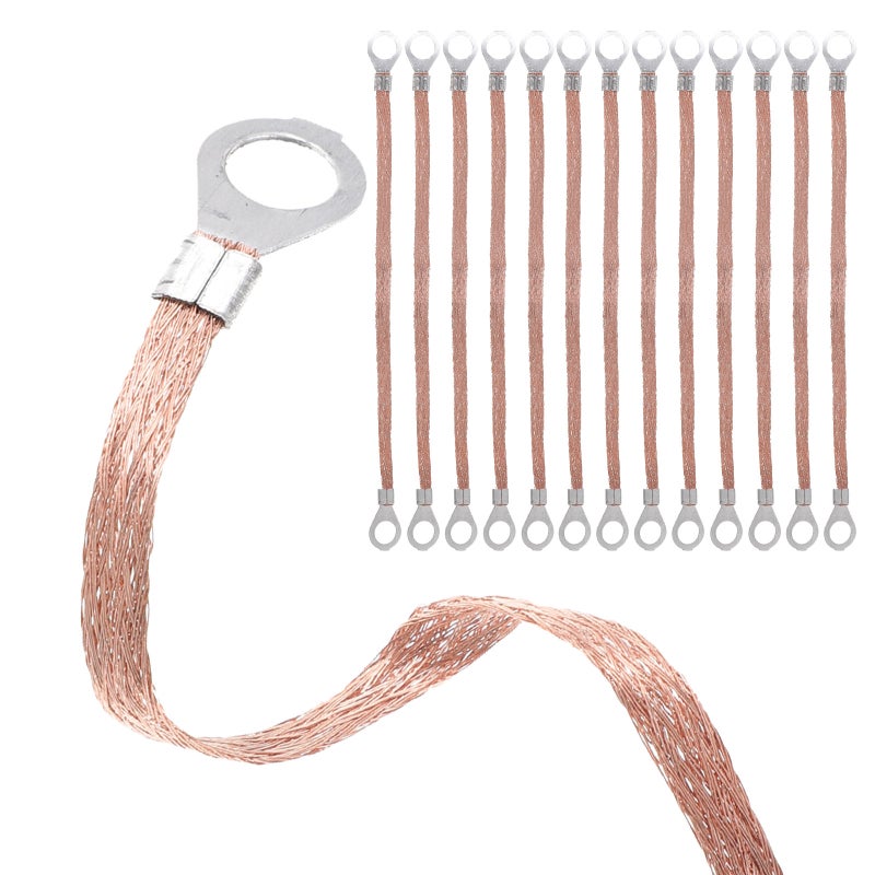 100pcs Flat Connection Line Copper Connecting Wire for High Voltage Equipment - Image 1