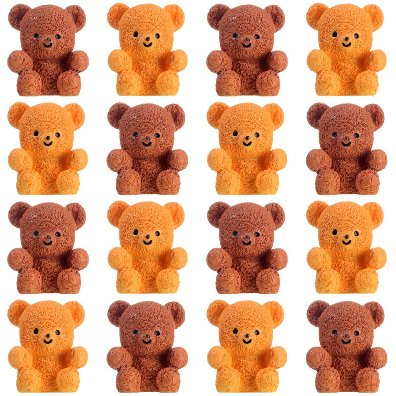 Yousoontic 100 Pcs Resin Bear Valentines Day Cute Miniature Bear for Stuffer Gifts Mini Animal Figures Ornaments for Valentines Day Birthday Cake Decor DIY Wedding Party Favor Supplies - Image 3