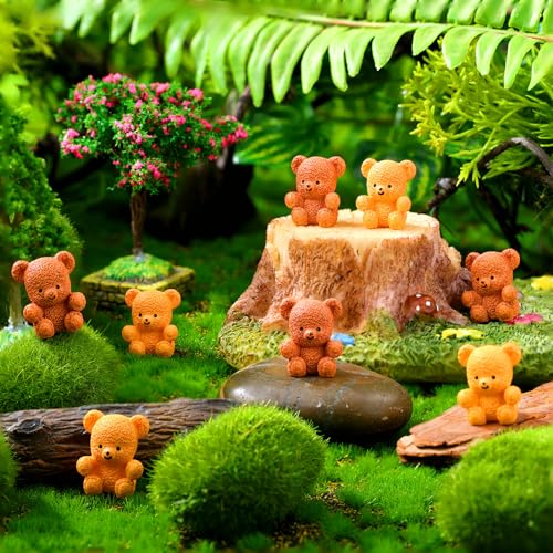 Yousoontic 100 Pcs Resin Bear Valentines Day Cute Miniature Bear for Stuffer Gifts Mini Animal Figures Ornaments for Valentines Day Birthday Cake Decor DIY Wedding Party Favor Supplies - Image 5