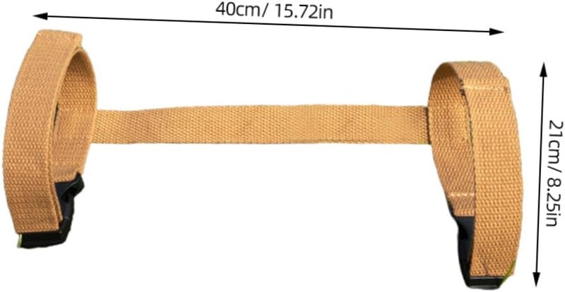 Heavy Duty Adjustable Tie Down Strap for Beach Mat Outdoor Travel Black - Image 3