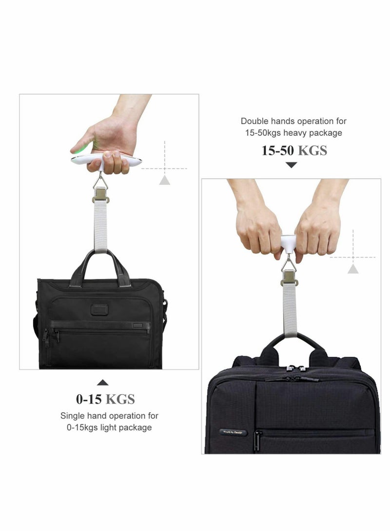 Suitcase Luggage Portable Digital Electronic Scale 110 Pound/ 50kg with Backlit and Tare Function Light Weigh for Travel - Image 2