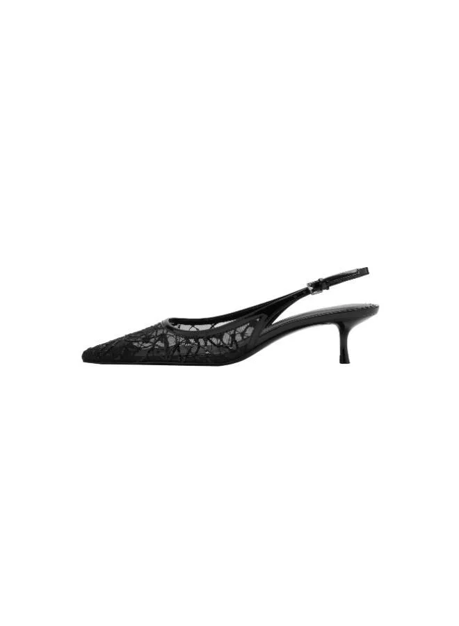 مانجو Kitten-heel shoes embroidered with sequins