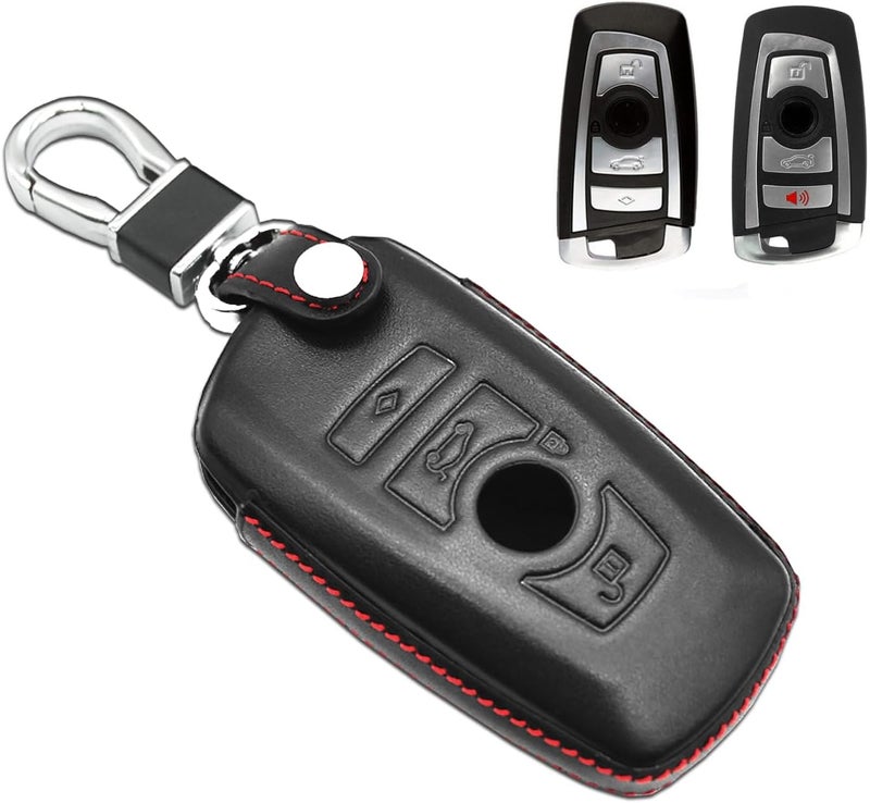 MECHCOS Leather Keyless Entry Remote Control Smart Key Fob Cover Pouch Bag Jacket Case Protector Shell - Image 1