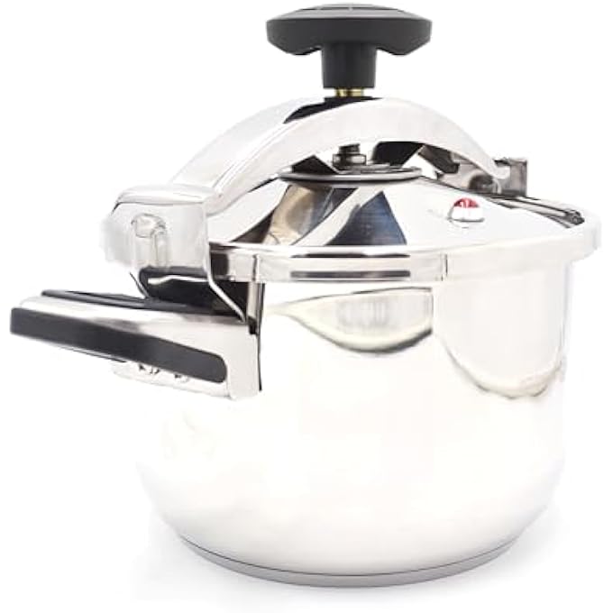 كوركماز قدر ضغط بريسا المصنوع من الفولاذ المقاوم للصدأ، سعة 16 لترًا، قاعدة كبسولة من الألومنيوم، قدر ضغط تركي بغطاء ثقيل، قدر ضغط يعمل بقاعدة حثية Ka77302 - Image 4