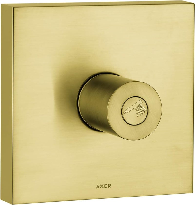 AXOR AXOR ShowerSolutions Modern 1Handle 5inch Wide Volume Control Valve Trim Only in Brushed Gold Optic 10972251 