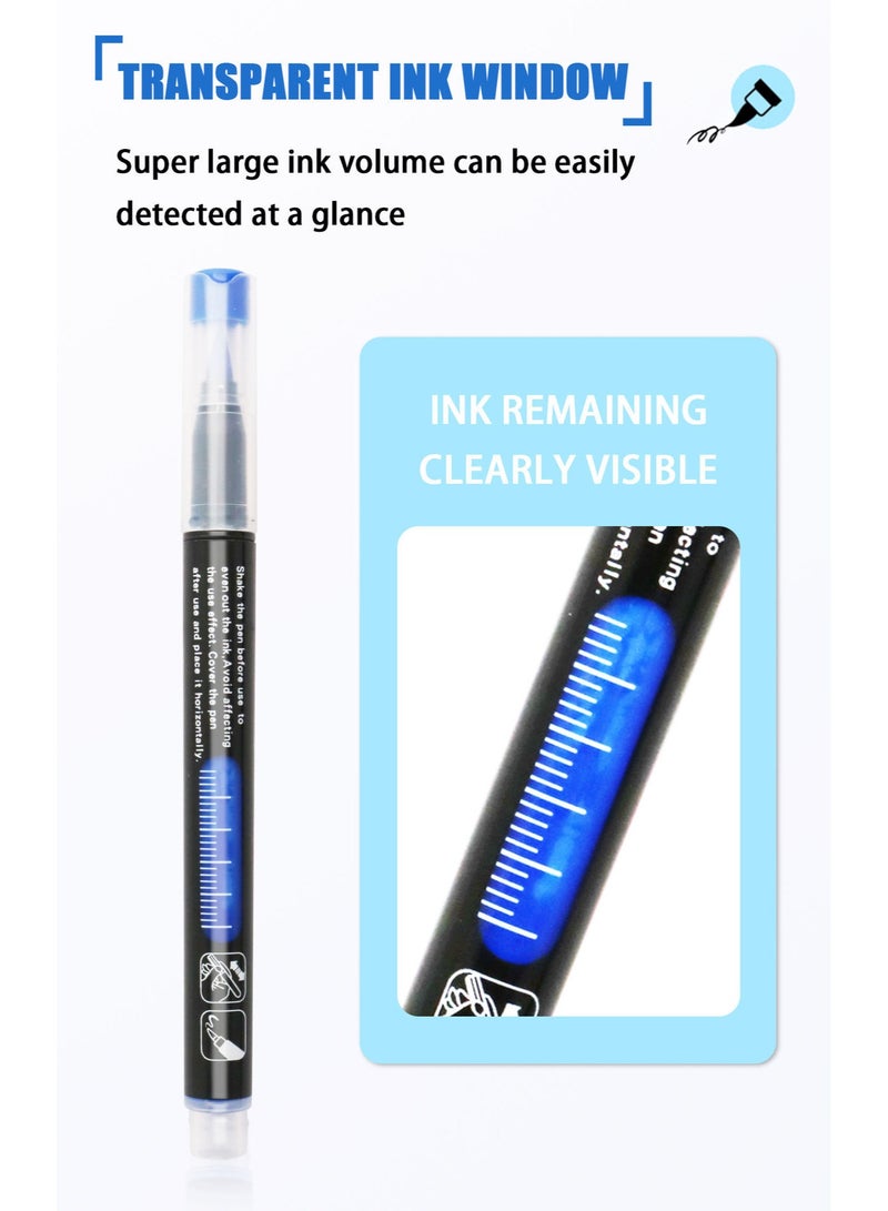 مجموعة أقلام تلوين مكونة من 24 قطعة - أقلام تلوين فنية للأقمشة والصخور واللوحات الفنية والمدرسة والأعمال اليدوية - أقلام تلوين مائية نابضة بالحياة للفنانين والأطفال - Image 5