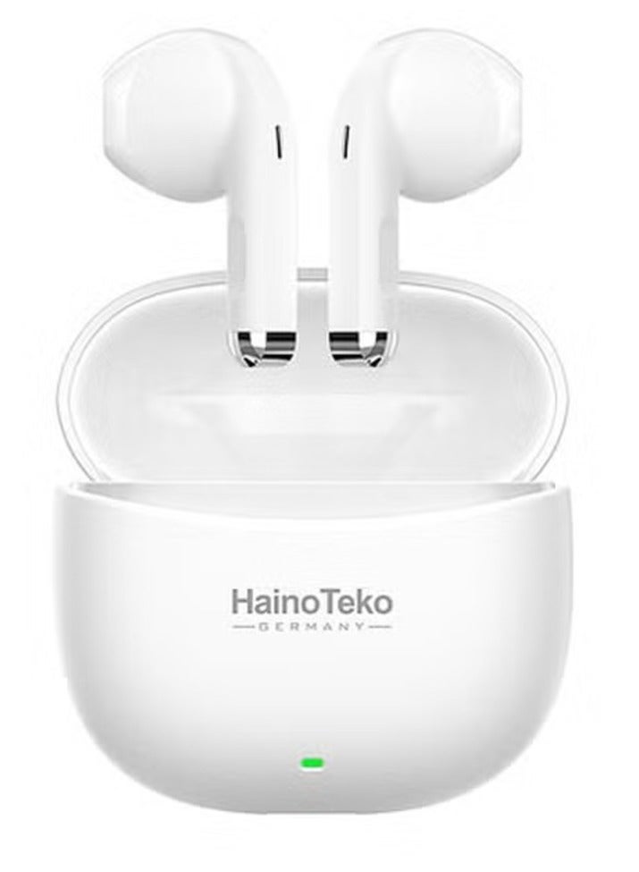ELTRAZONE Air-16 True Wireless Earphones – Clear Mic, High Bass Sound Quality, and iPhone & iPad Compatibility (White) - Image 1