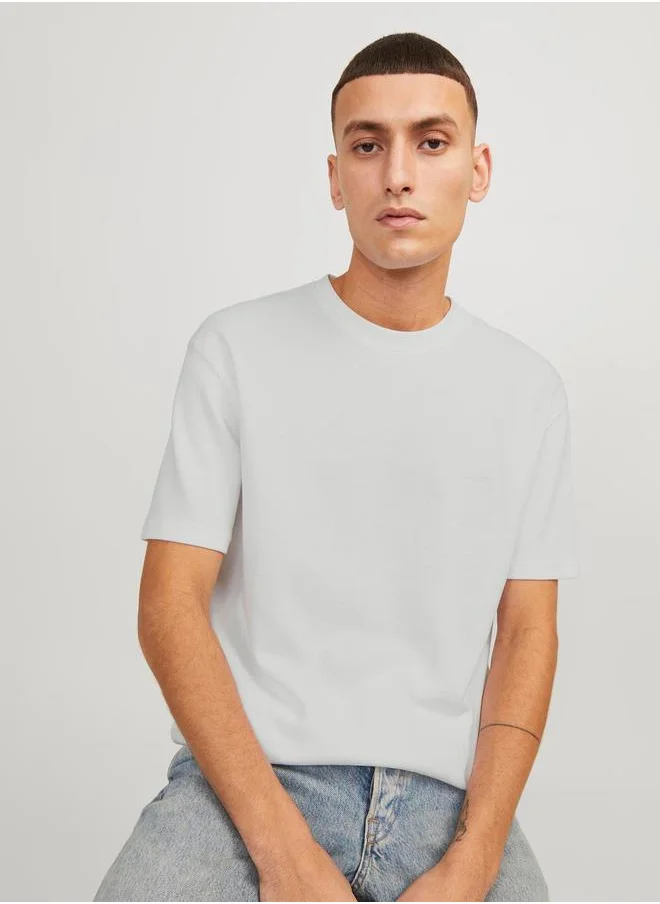 JACK & JONES Rib Crew Neck T-Shirt