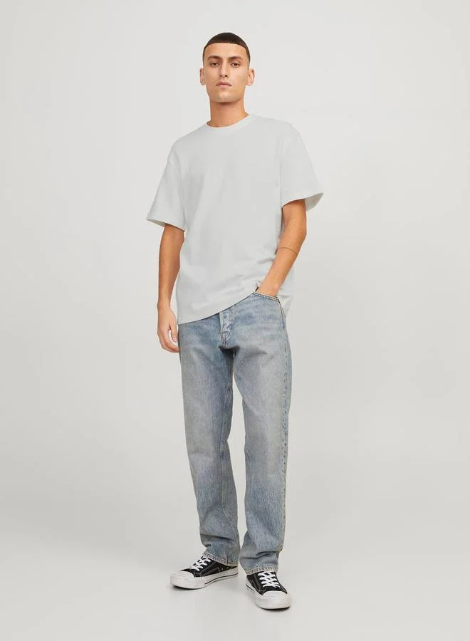 JACK & JONES Rib Crew Neck T-Shirt