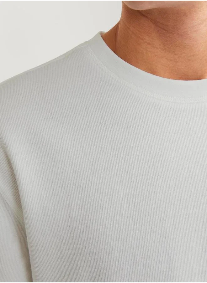 JACK & JONES Rib Crew Neck T-Shirt