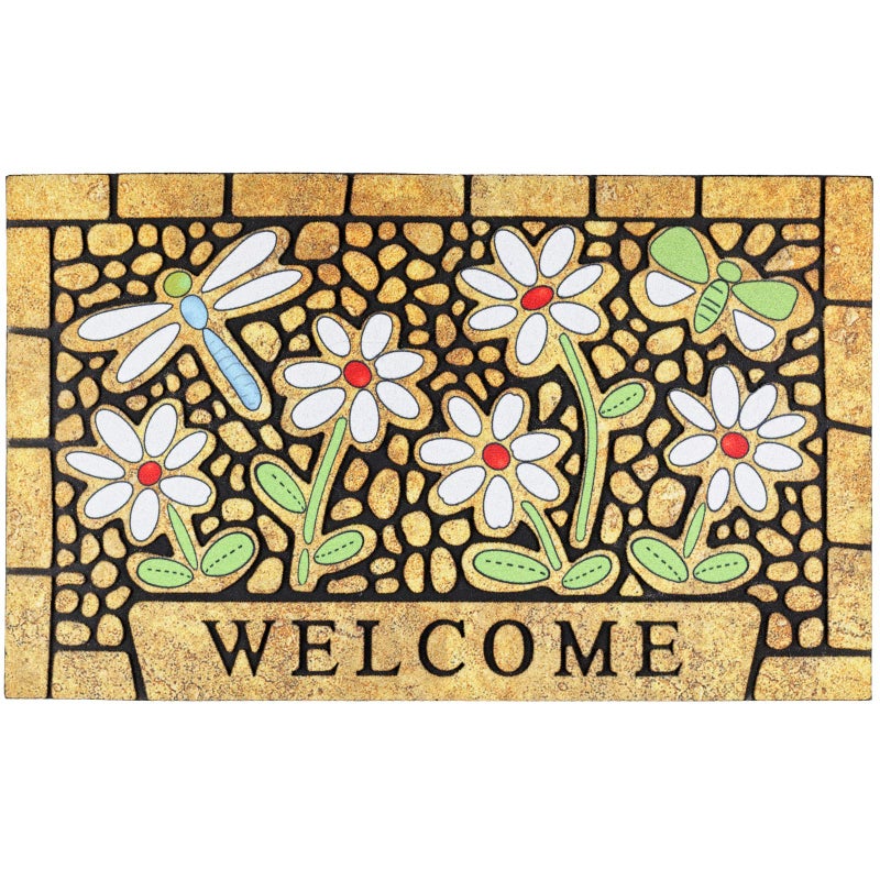 CHICHIC 43 X 76 cm Door Mat Dragonfly Welcome Mat Front Door Mat Outdoor for Home Entrance Outdoor Mat for Outside Entry Way Doormat Entry Rugs Heavy Duty Non Slip Rubber Back Low Profile