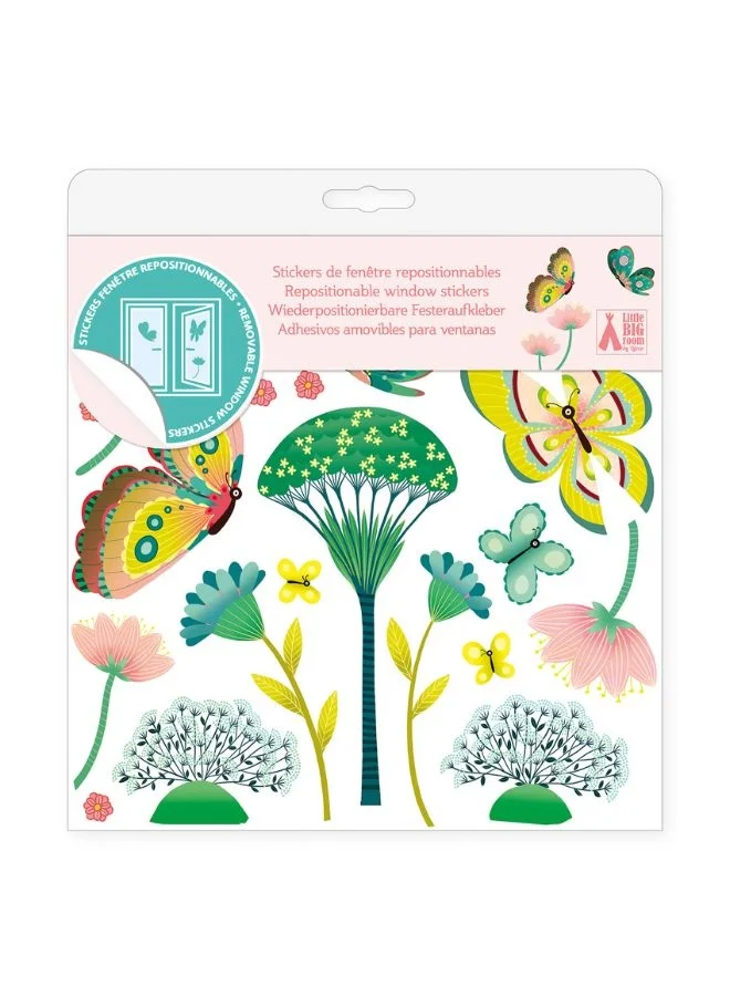 DJECO Butterflies In The Garden Window Stickers
