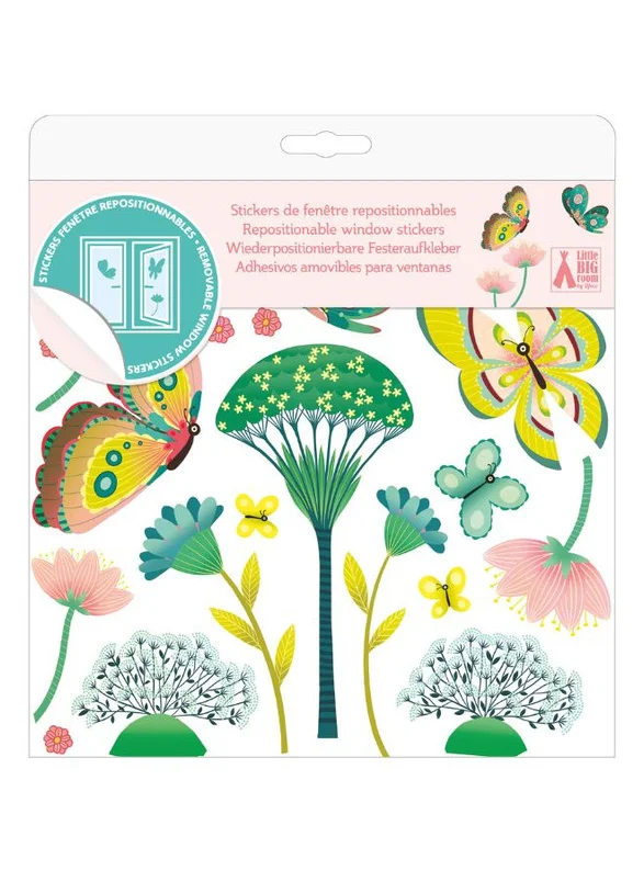 DJECO Butterflies in the Garden Window Stickers