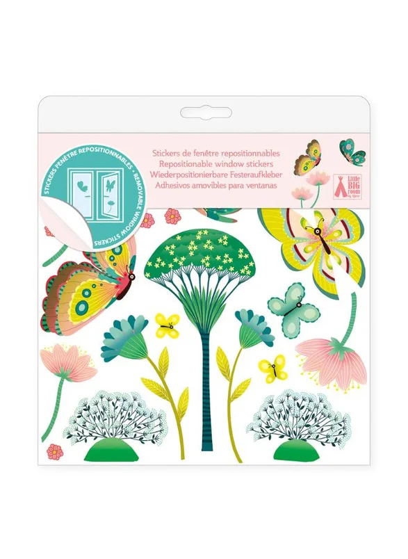 DJECO Butterflies in the Garden Window Stickers