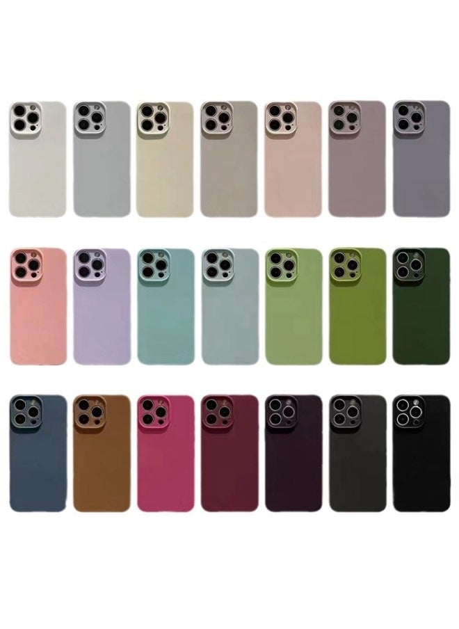 Generic Liquid Silicone For Iphone16pro Max Solid Color Fine Hole Apple 15 Mobile Phone Case 14 12 All-inclusive-Color:lavender-Applicable Model:IP 15plus (fine Hole)  - Image 5