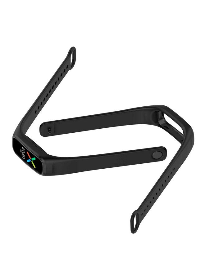 INEFABLE حزام INEFABLE متوافق مع أوبو ووان بلس حزام سيليكون ناعم قابل للتعديل - أسود، أزرق، أبيض، أخضر - عبوة من 4 - Image 5