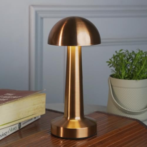 Chronos Dome Cordless LED Table Lamp (Silver) - USB Rechargeable Portable Touch Control Dimmable 3 Light Color Tunable Table Lamp for Hotel, Cafe, Restaurant or Home for Bedside, Center or Dining - Image 4