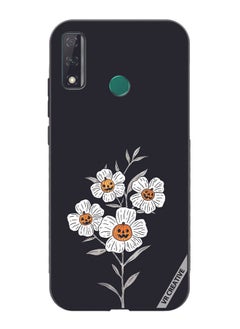 Protective Case Cover For Huawei Y8s Halloween Flower Design Multicolour