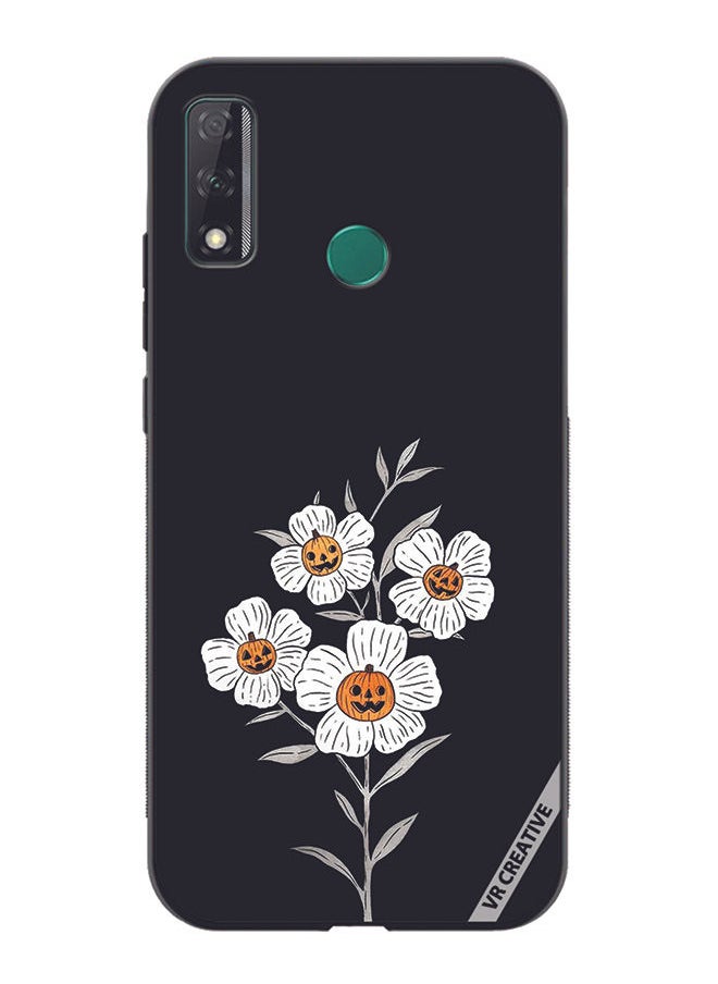 VR CREATIVE - Protective Case Cover For Huawei Y8s Halloween Flower Design Multicolour - Image 1