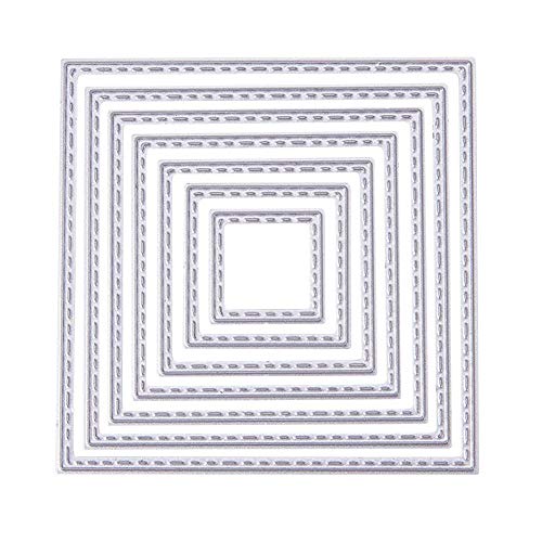 ZbFwmx Cutting Dies Handmade DIY Paper Cards Album Decoration Stencils Template Embossing for Card Scrapbooking Craft SquareSelf