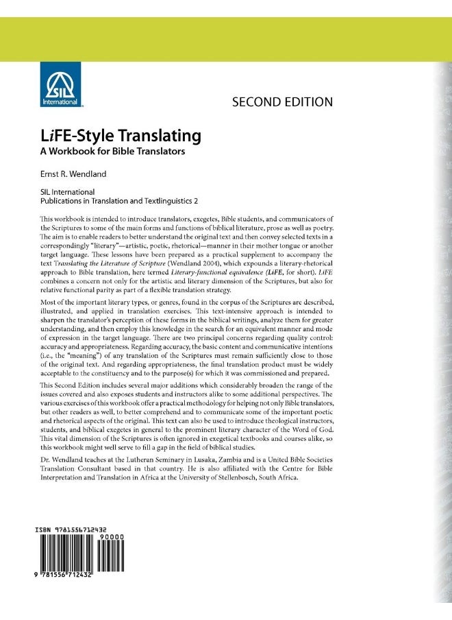 Life-Style Translating: A Workbook for Bible Translator's, Second Edition  - Image 2