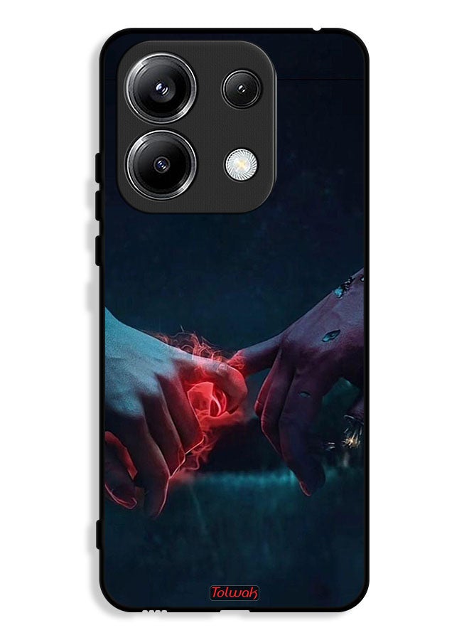 Tolwak Xiaomi Poco M6 Pro 4G Protective Case Cover Burning Hands - Image 1