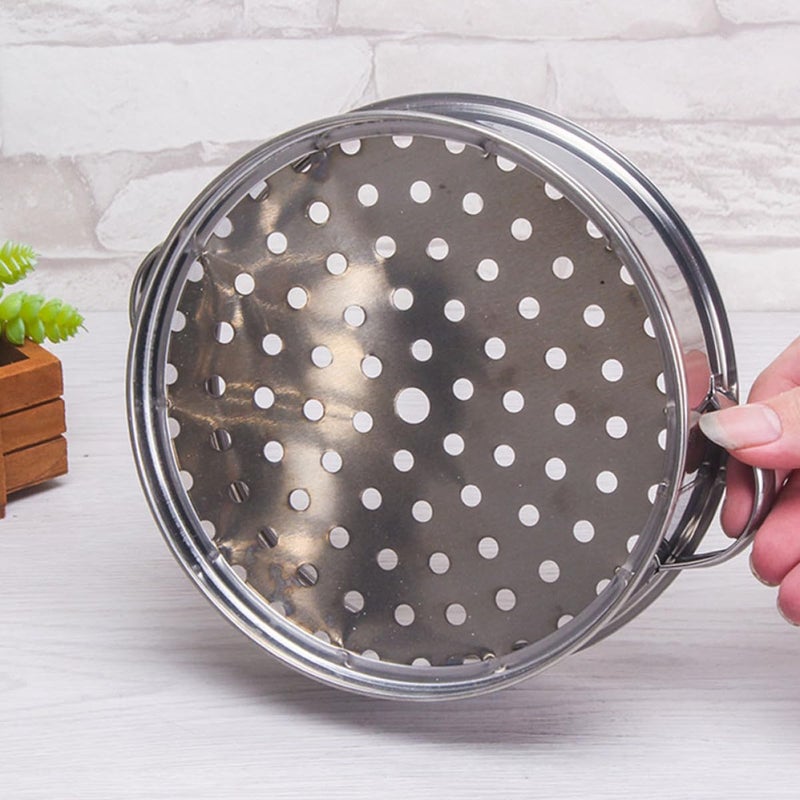 Stainless Steel 2 Tier Steamer Basket With Lid For Dumplings Buns Dim Sum - Image 4