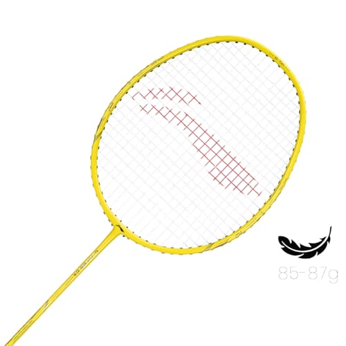 Li-Ning G-TEK 68 GX Badminton Racquet – Strung, Graphite Frame with Cover | Lightweight, Durable, Ideal for Intermediate Players | Yellow - Image 2