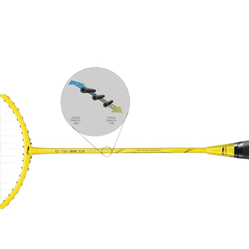 Li-Ning G-TEK 68 GX Badminton Racquet – Strung, Graphite Frame with Cover | Lightweight, Durable, Ideal for Intermediate Players | Yellow - Image 3