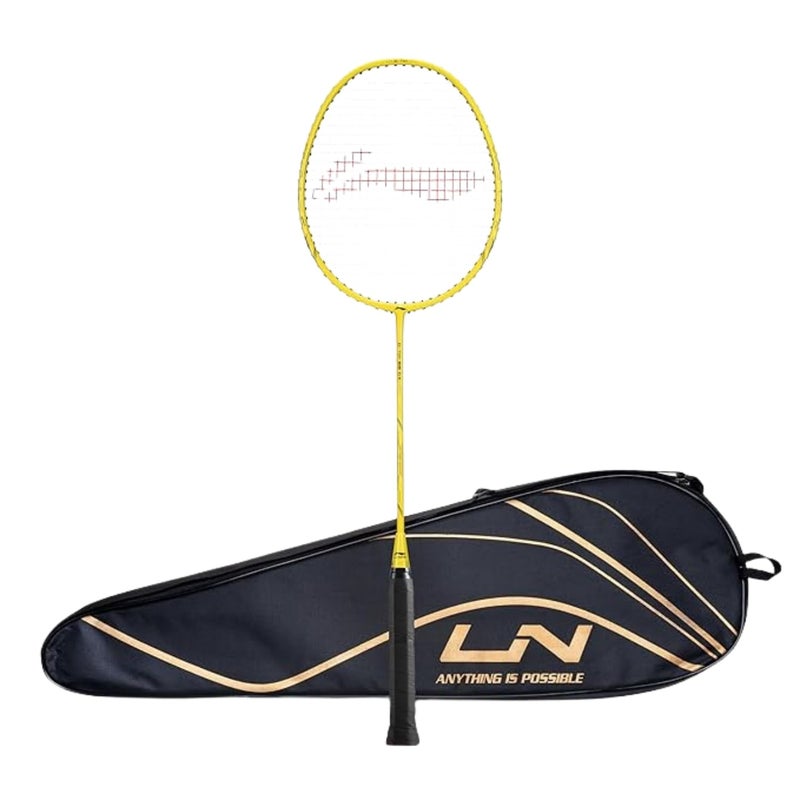 Li-Ning G-TEK 68 GX Badminton Racquet – Strung, Graphite Frame with Cover | Lightweight, Durable, Ideal for Intermediate Players | Yellow - Image 5