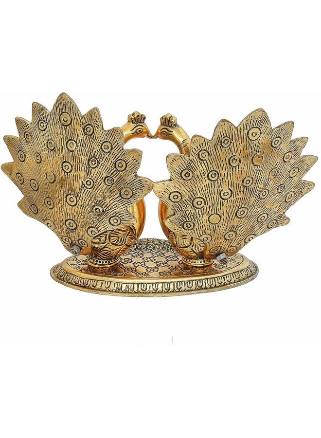 CHHARIYA CRAFTS Metal Pair of Kissing Peacock Love Birds for Home and Office Decor Metal Gift Item Decorative Showpieces - Image 4