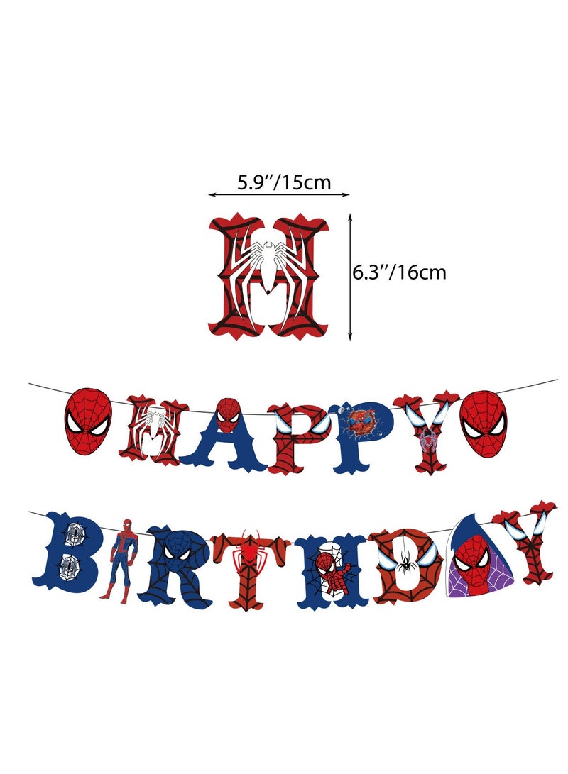 xppier 44 قطعة من زينة عيد الميلاد ذات طابع سبايدر مان لمستلزمات أعياد ميلاد الأطفال - Image 3