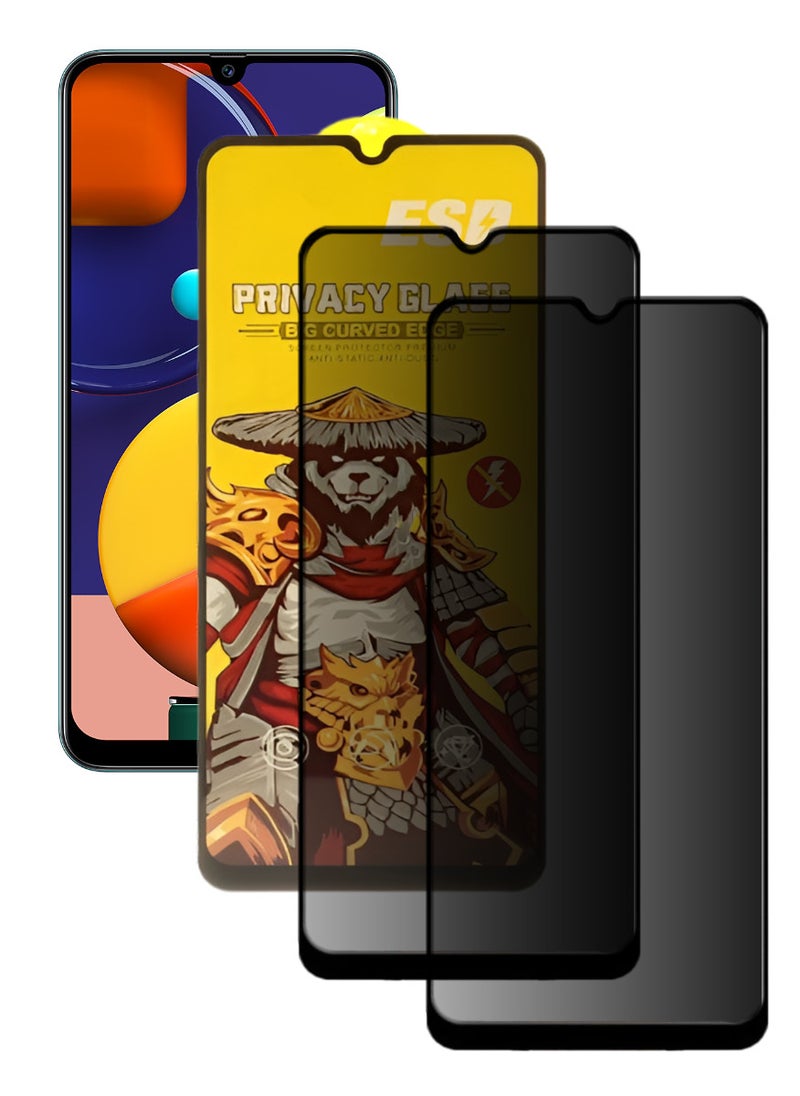 ESD 2 Pieces Tempered Dustproof Privacy Glass Screen Protector Compatible For Samsung Galaxy A50s - Image 1