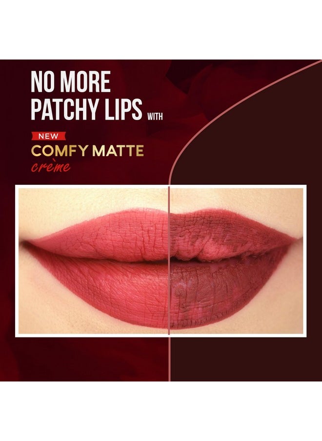 Faces Canada Comfy Matte Creme Lipstick - Over And Out, 4.2G | Long Stay | Creamy Matte Finish | Intense Color | Super Hydrating & Nourishing | Single Stroke Smooth Application - pzsku/Z76E1CAB5B5D233DB706AZ/45/_/1733729750/3b0f36fa-facf-4068-8b68-5f549fb5f420