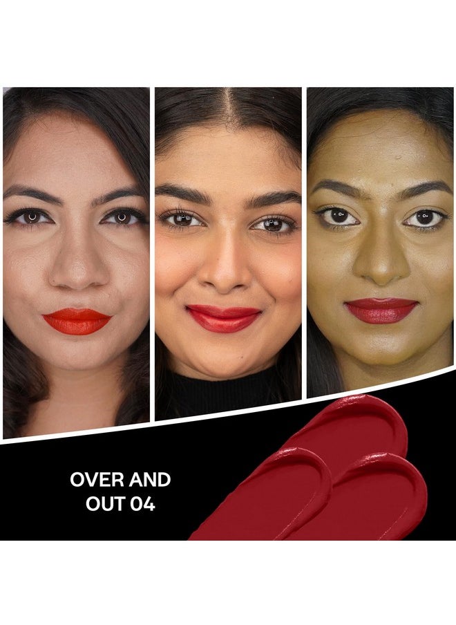 Faces Canada Comfy Matte Creme Lipstick - Over And Out, 4.2G | Long Stay | Creamy Matte Finish | Intense Color | Super Hydrating & Nourishing | Single Stroke Smooth Application - pzsku/Z76E1CAB5B5D233DB706AZ/45/_/1733729751/180e8754-c5d2-4cc1-adad-f6e248486854