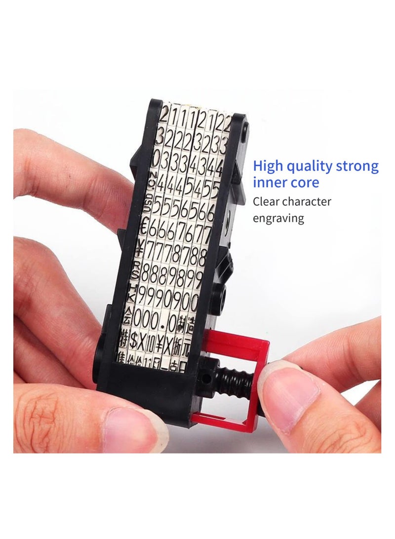 Gun with Labels Kit, 8 Digits Price Tag Machine Handheld Price Label Date Maker Pricing with Price Labels Paper for Office Retail Shop Grocery Store Organization Marking Warehouse - Image 4