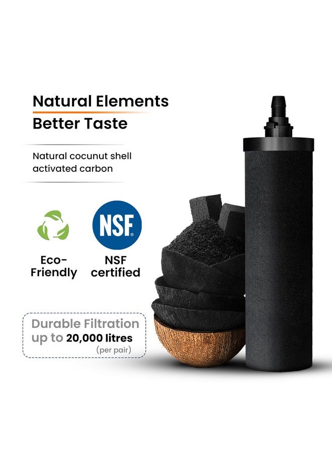 RAMA RAMA Carbon Ultra-Fast Filtration Water Filter & Purifier Candle | Pack of 6 | High-Efficiency Water Purifier Filter Candle for Home Clean & Safe Drinking Water - Image 5