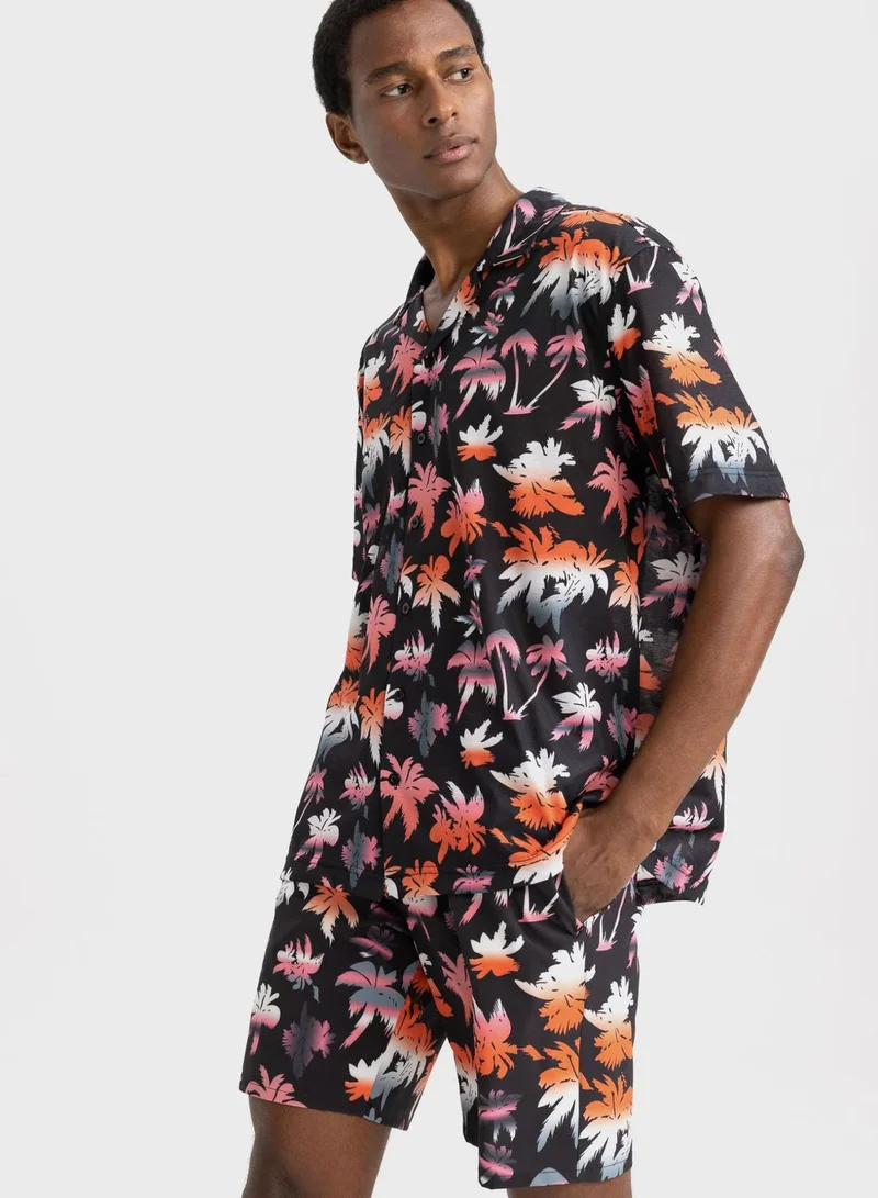 DeFacto Defacto Fit Stretchy Textured Knee Length Swimming