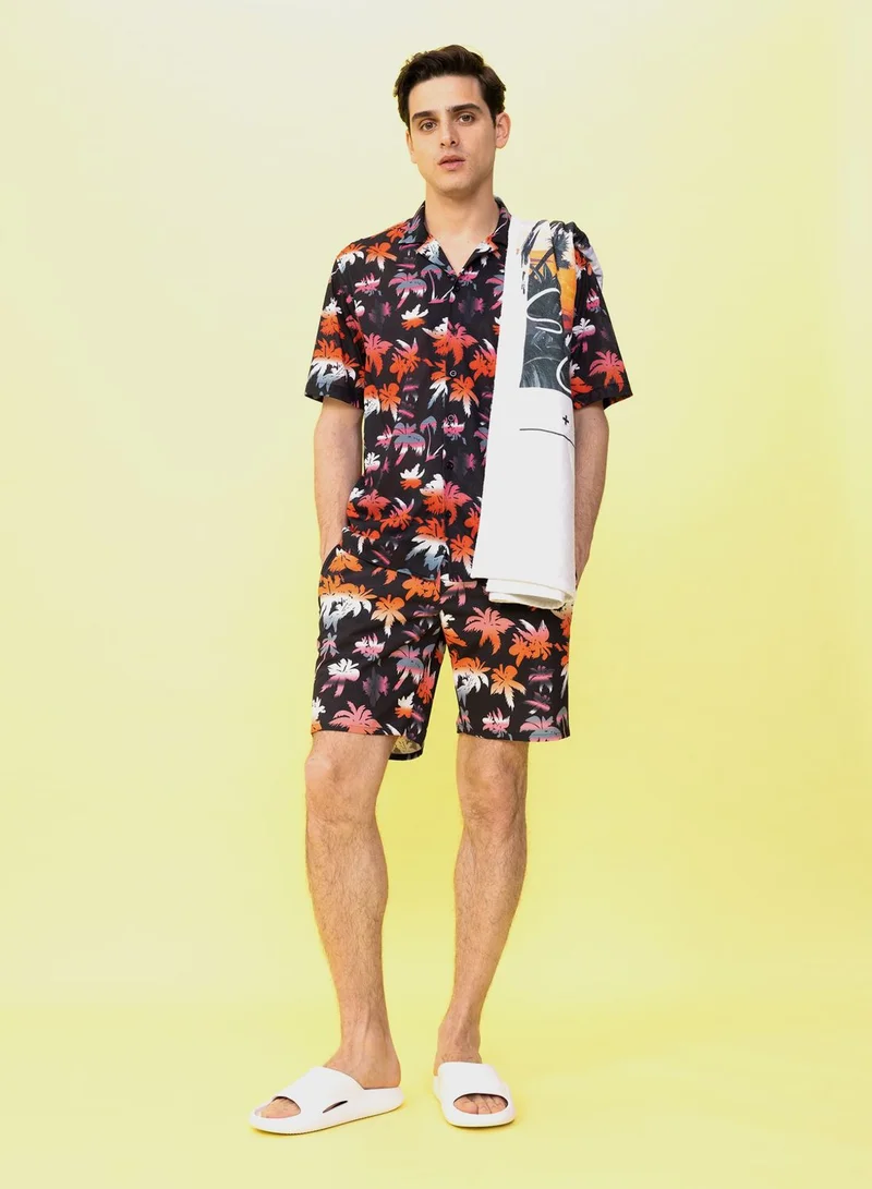 DeFacto Defacto Fit Stretchy Textured Knee Length Swimming
