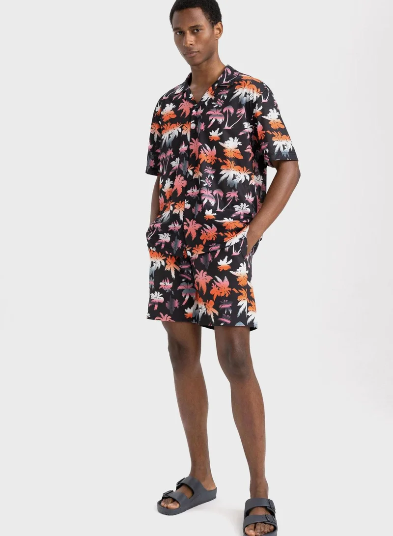 DeFacto Defacto Fit Stretchy Textured Knee Length Swimming