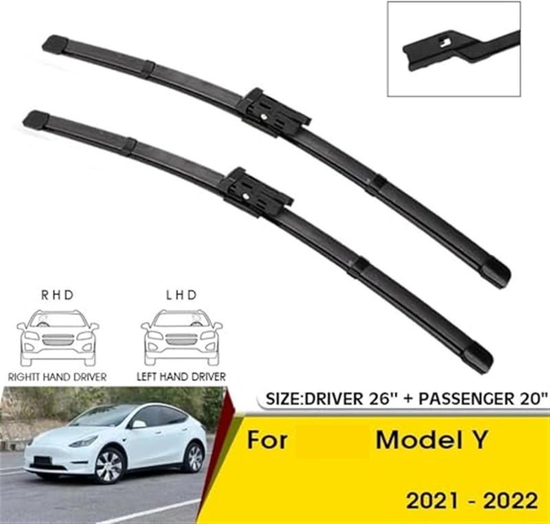 QASULER Car Front Wiper Blades for Tesla Model Y - Image 4