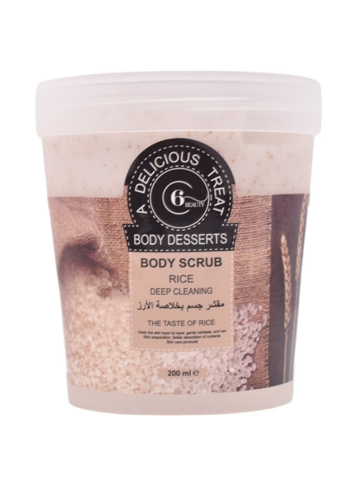 6Beauty Rice Body Scrub - 200g