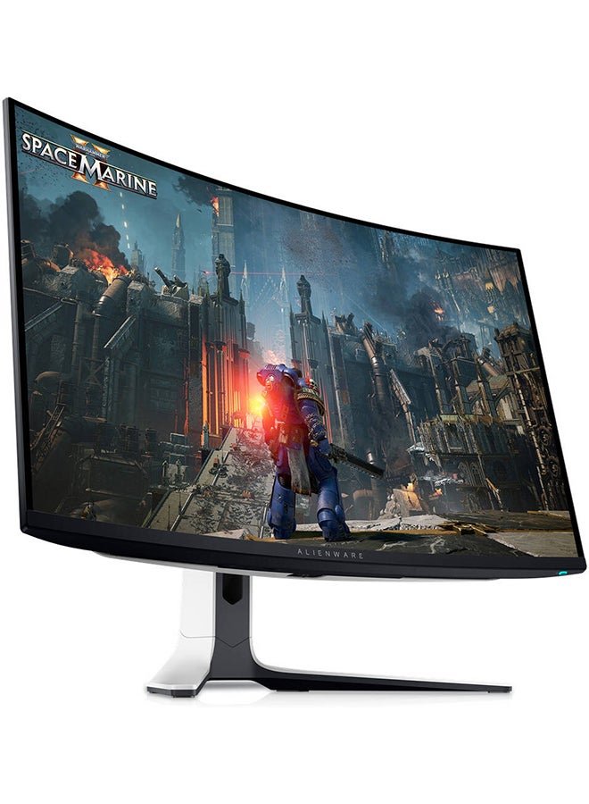 ديل شاشة Alienware 32 بوصة 4K QD-OLED منحنية للألعاب، 4K UHD 3840x2160 @ 240 هرتز، 0.03 مللي ثانية G-to-G، AdaptiveSync & NVIDIA G-Sync، 1 مليار لون، DCI-P3 99% Dolby Vision، DP 1.4 / HDMI 2.1، USB-C - Image 2