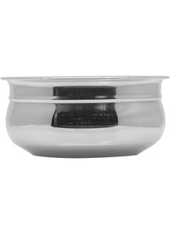 RAJ RAJ STEEL HANDI SERVING BOWL WITHOUT LID, 17.5 CM , SILVER, TSH003, CURRY BOWL , SERVING BOWL , BIRYANI BOWL  - Image 1