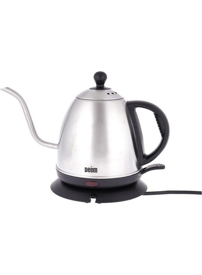 ديم غلاية كهربائية بالتنقيط للقهوة مع منظم حرارة فضي وأسود 1 لتر AD-EPKT-1510A - Image 1